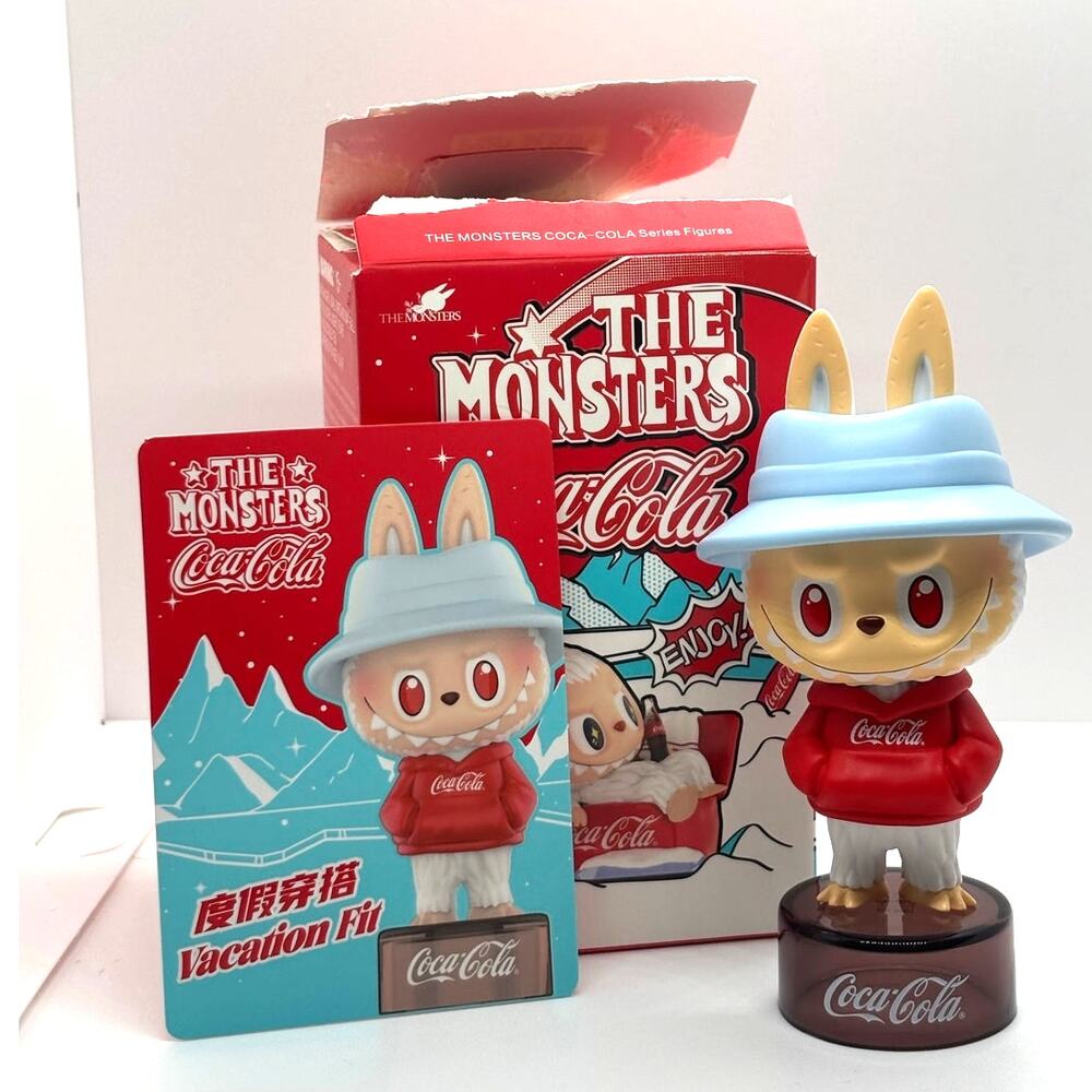 Authentic Pop Mart The Monsters Labubu X Coca-Cola, Vacation Fit Figure - New